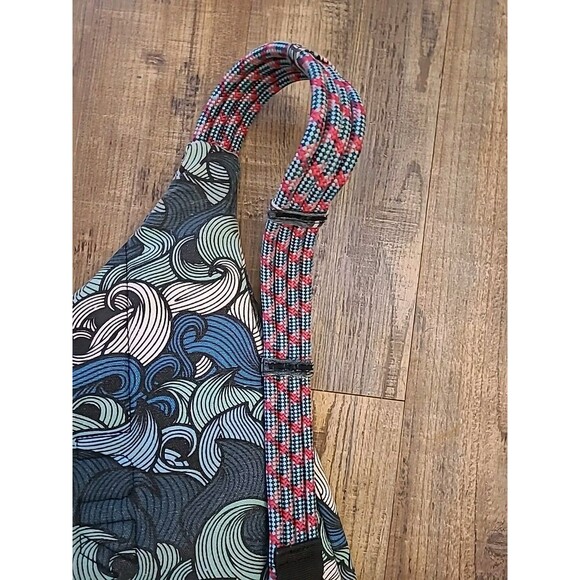 Kavu Rope Bag Ocean Wave Sling Bag Blues Greens Crossbody Shoulder Bag Travel - Picture 8 of 8